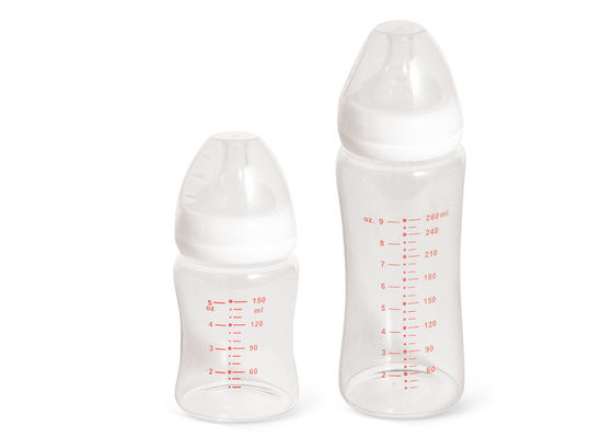 Termal Şok Korumalı 260ML ISO9001 Bpa Ücretsiz Bebek Şişeleri