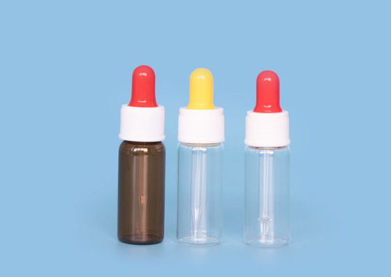 Ayrıntılı Düz ​​Kare İlaç 5ml Damlalık Şişeler